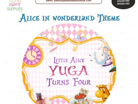 Alice in Wonderland Customized Round Backdrop Sale