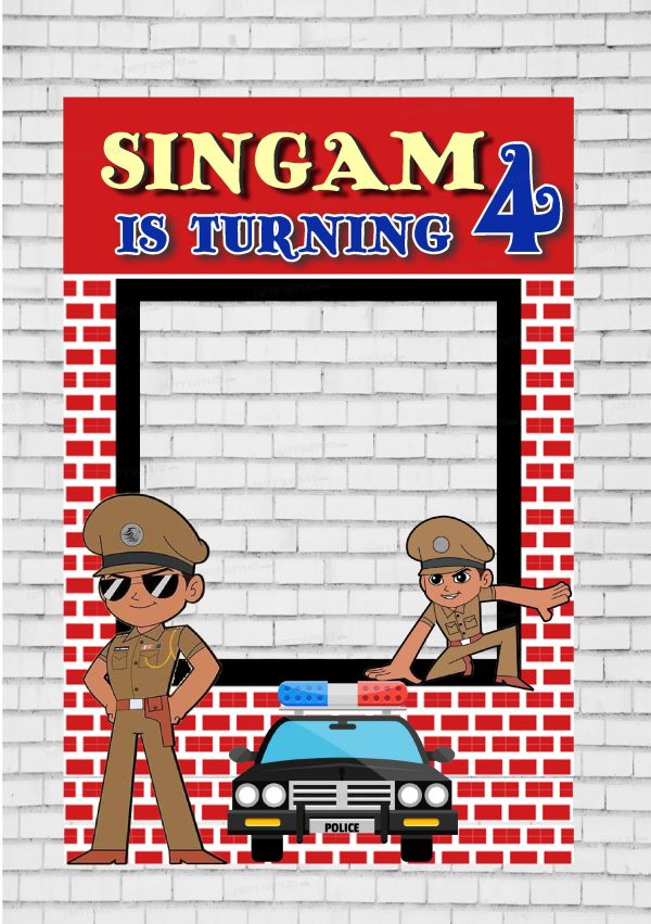 Little Singham Theme PhotoBooth Online