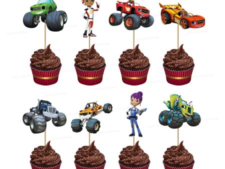 Blaze and the Monster Machines Theme Classic Cup Cake Topper Supply