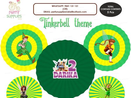 Tinker Bell Theme Paper Fan For Cheap