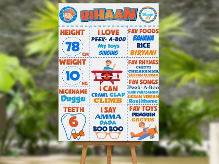 Blippi Theme White Chalkboard Online Sale