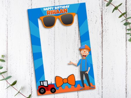 Blippi Theme Customized  PhotoBooth on Sale