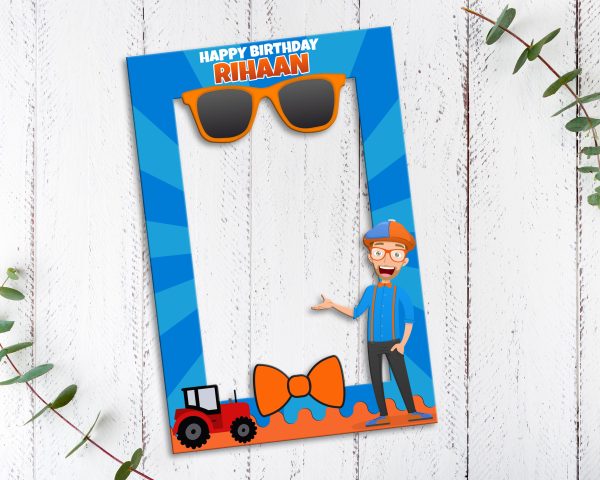 Blippi Theme Customized  PhotoBooth on Sale