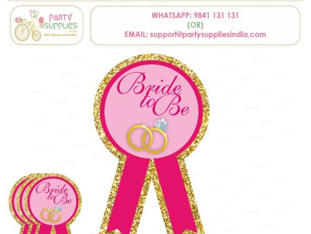 Bride to Be Theme Badges For Cheap