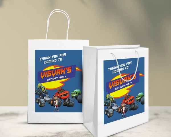 Blaze And The Monster Machines Theme Oversized Return Gift Bag Fashion