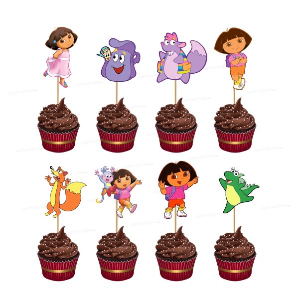 Dora Theme Cup Cake Topper For Discount