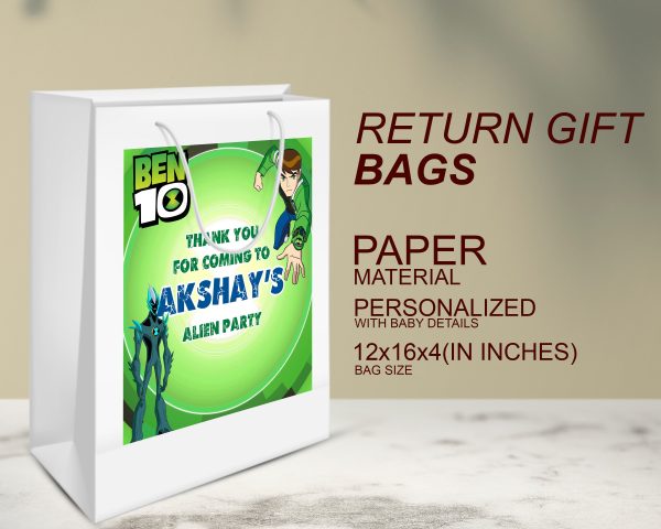 Ben 10 Theme Oversized Return Gift Bag For Discount