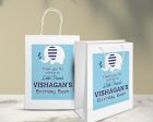 Blue Elpehant Theme Oversized Return Gift Bag Cheap