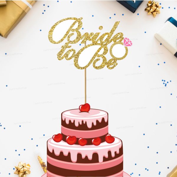 Bride to Be Theme Cake Topper Supply