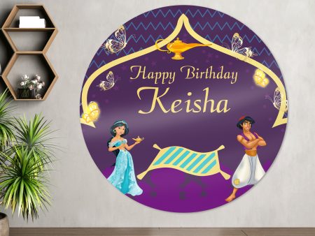 Aladdin Theme Customized  Round Backdrop Online Sale