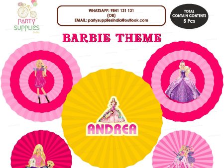 Barbie Theme Paper Fan For Sale