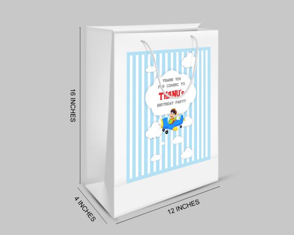 Aeroplane Theme Oversized Return Gift Bag For Cheap