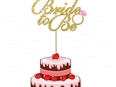 Bride to Be Theme Cake Topper Supply