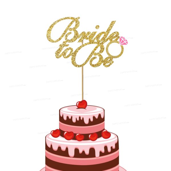 Bride to Be Theme Cake Topper Supply