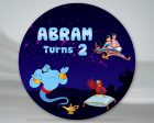 Aladdin Theme Personalized Round Backdrop For Sale