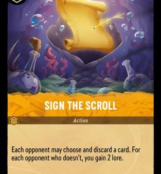 Sign the Scroll (30 204) - Ursulas Return Cold Foil [Uncommon] Fashion