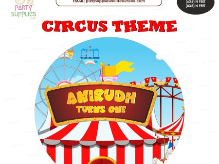 Circus Theme Customized Round Backdrop Discount