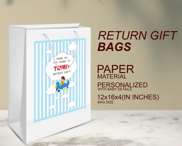 Aeroplane Theme Oversized Return Gift Bag For Cheap