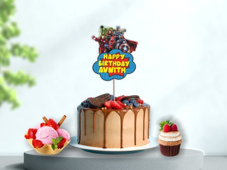 Avengers Theme Cake Topper Cheap