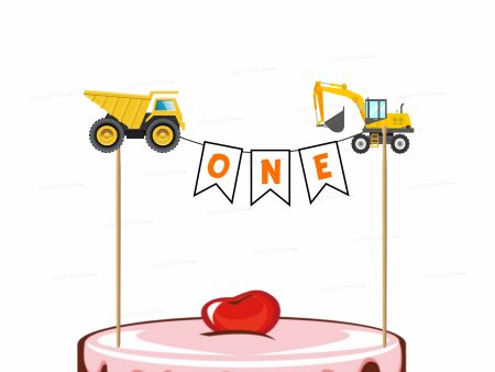 Construction Theme Customized Cake Topper Discount