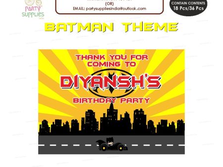 Batman Theme Thank You Card Online