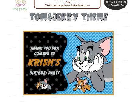 Tom & Jerry Theme Thank You Card on Sale