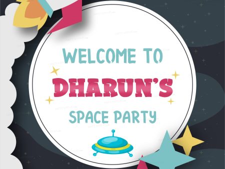 Space Theme Customized Welcome Board Supply