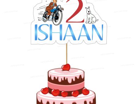 Tintin Theme Customized Cake Topper Online now