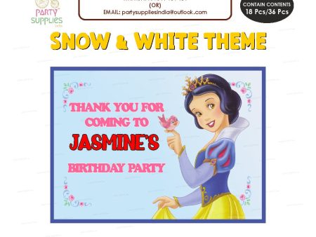 Snow and White Theme Thank You Card For Cheap