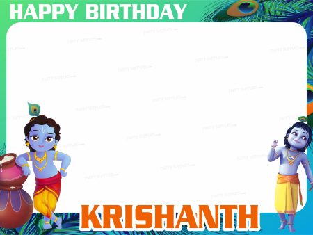 Little Krishna Theme Photobooth Hot on Sale