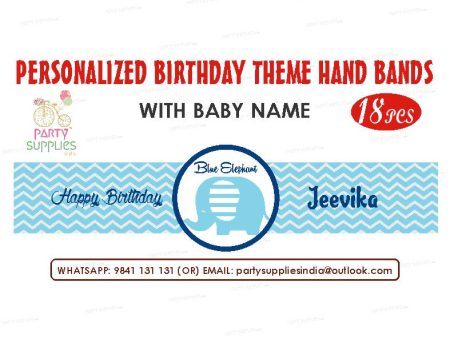 Blue Elephant Theme Hand Band For Discount