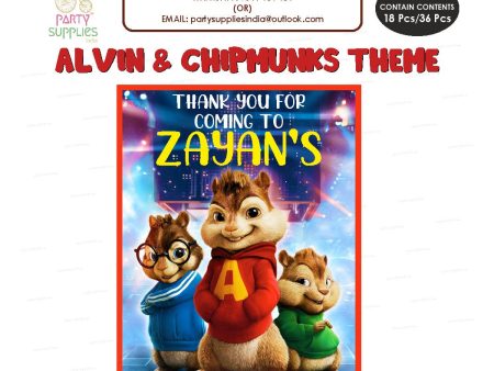 Alvin and Chipmunks Theme Thank You Card Online