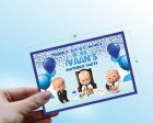 Boss Baby Theme Thank You Card on Sale