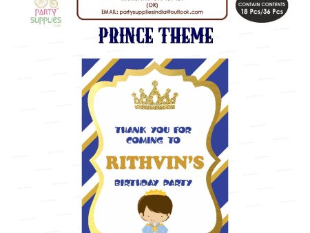 Prince Theme Thank You Card Sale