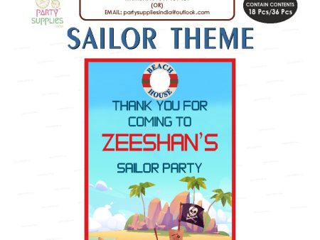 Sailor Theme Thank You Card Discount