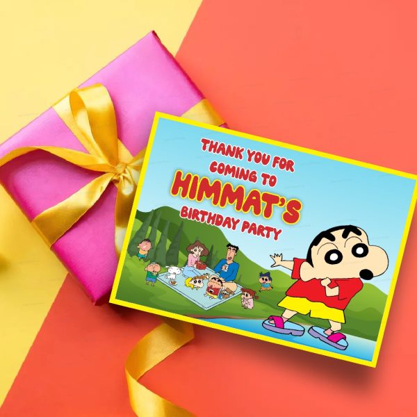 Shinchan Theme Thank You Card For Cheap