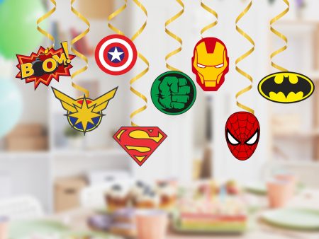 Avengers Theme Personalized Swirls Hot on Sale